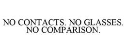 NO CONTACTS. NO GLASSES. NO COMPARISON. trademark