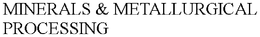 MINERALS & METALLURGICAL PROCESSING trademark