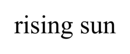 RISING SUN trademark