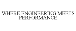 WHERE ENGINEERING MEETS PERFORMANCE trademark