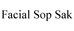 FACIAL SOP SAK trademark