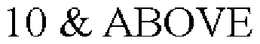 10 & ABOVE trademark