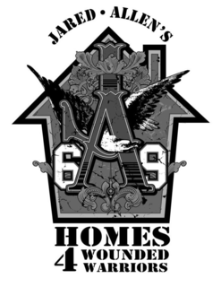 JARED ALLEN'S HOMES 4 WOUNDED WARRIORS J A 6 9 trademark