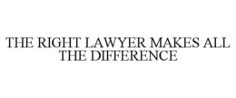 THE RIGHT LAWYER MAKES ALL THE DIFFERENCE trademark