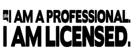 PBA I AM A PROFESSIONAL. I AM LICENSED. trademark