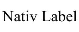 NATIV LABEL trademark