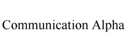 COMMUNICATION ALPHA trademark