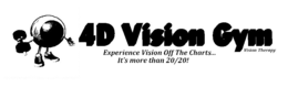 4D VISION GYM VISION THERAPY EXPERIENCE VISION OFF THE CHARTS... IT'S MORE THAN 20/20! trademark