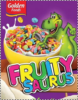 GOLDEN FOODS FRUITY SAURUS trademark