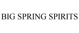 BIG SPRING SPIRITS trademark