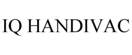 IQ HANDIVAC trademark