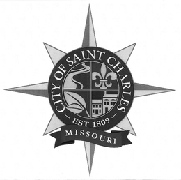 CITY OF SAINT CHARLES MISSOURI - EST 1809 - trademark