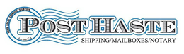 POST HASTE SHIPPING/MAILBOXES/NOTARY YOUR LOCAL SHIPPING SOLUTION ARCATA, CA trademark