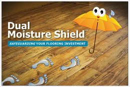 DUAL MOISTURE SHIELD SAFEGUARDING YOUR FLOORING INVESTMENT trademark