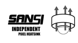 SANSI INDEPENDENT PIXEL HEATSINK trademark