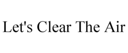 LET'S CLEAR THE AIR trademark