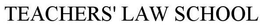 TEACHERS' LAW SCHOOL trademark