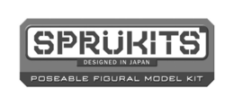 SPRÜKITS DESIGNED IN JAPAN POSEABLE FIGURAL MODEL KITS trademark