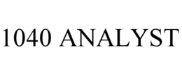 1040 ANALYST trademark