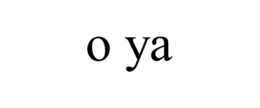 O YA trademark
