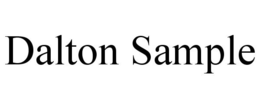 DALTON SAMPLE trademark