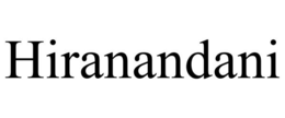 HIRANANDANI trademark