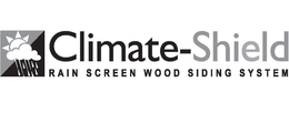 CLIMATE-SHIELD RAIN SCREEN WOOD SIDING SYSTEM trademark