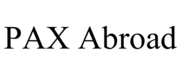 PAX ABROAD trademark