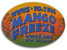 WWOZ 90.7 FM MANGO FREEZE WWOZ.ORG NEW ORLEANS trademark