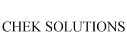 CHEK SOLUTIONS trademark