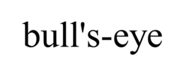 BULL'S-EYE trademark