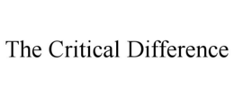 THE CRITICAL DIFFERENCE trademark