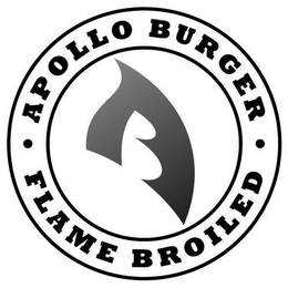 · APOLLO BURGER · FLAME BROILED trademark
