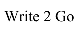 WRITE 2 GO trademark