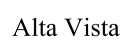 ALTA VISTA trademark