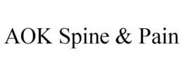 AOK SPINE & PAIN trademark