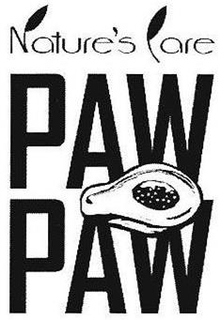 NATURE'S ARE PAW PAW trademark