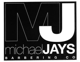 MJ MICHAELJAYS BARBERING CO trademark