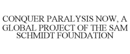 CONQUER PARALYSIS NOW, A GLOBAL PROJECTOF THE SAM SCHMIDT FOUNDATION trademark