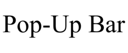 POP-UP BAR trademark