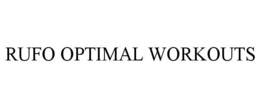 RUFO OPTIMAL WORKOUTS trademark