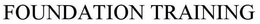 FOUNDATION TRAINING trademark