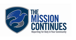 THE MISSION CONTINUES REPORTING FOR DUTY IN YOUR COMMUNITY trademark