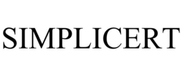 SIMPLICERT trademark