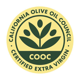 · CALIFORNIA OLIVE OIL COUNCIL · CERTIFIED EXTRA VIRGIN COOC trademark