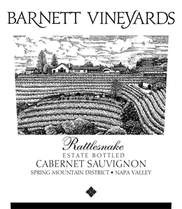 BARNETT VINEYARDS RATTLESNAKE ESTATE BOTTLED CABERNET SAUVIGNON SPRING MOUNTAIN DISTRICT · NAPA VALLEY trademark