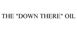 THE "DOWN THERE" OIL trademark