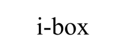 I-BOX trademark