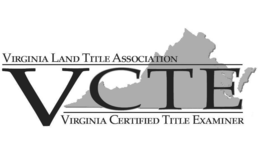 VIRGINIA LAND TITLE ASSOCIATION VIRGINIA CERTIFIED TITLE EXAMINER VCTE trademark