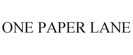 ONE PAPER LANE trademark